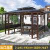 Picture of Outdoor Aluminium Gazebo with Wrought Iron Details for Garden, Patio and Rooftop Terrace