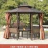 Picture of Hexagonal or Octagonal Gazebo with Galvanised Steel Roof, Garden Rain and Sun Shelter
