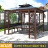 Picture of Outdoor Aluminium Gazebo with Wrought Iron Details for Garden, Patio and Rooftop Terrace