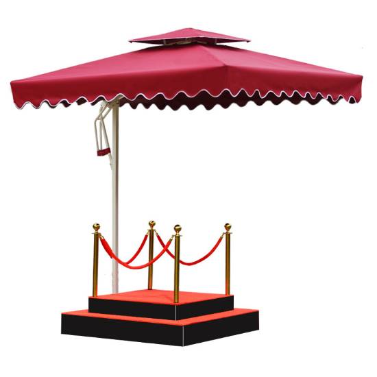 Picture of Large Outdoor Security Guard Post Umbrella for Residential Gates and Sales Centres