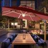 Picture of Hydraulic Roman Patio Umbrella, Commercial Large Outdoor Umbrella for Garden and Stalls