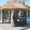 Picture of Portable Round Garden Gazebo Sun Shade Tent for Farm, Rooftop Terrace and Villa