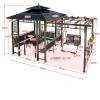 Picture of Premium Pergola Gazebo for Villa Garden, Terrace and Rooftop, Outdoor Sun Shelter