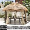 Picture of Portable Round Garden Gazebo Sun Shade Tent for Farm, Rooftop Terrace and Villa