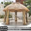 Picture of Portable Round Garden Gazebo Sun Shade Tent for Farm, Rooftop Terrace and Villa