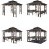 Picture of Modern Outdoor Gazebo with Polycarbonate Roof, Villa Garden Terrace Sun Shelter