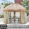 Picture of Portable Round Garden Gazebo Sun Shade Tent for Farm, Rooftop Terrace and Villa