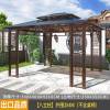 Picture of Modern Outdoor Gazebo with Polycarbonate Roof, Villa Garden Terrace Sun Shelter