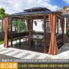 Picture of Modern Outdoor Gazebo with Polycarbonate Roof, Villa Garden Terrace Sun Shelter