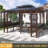 Picture of Modern Outdoor Gazebo with Polycarbonate Roof, Villa Garden Terrace Sun Shelter