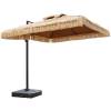 Picture of Outdoor Faux Thatch Straw Roman Umbrella, Folding Garden and Beach Umbrella for Resorts