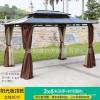 Picture of Wrought Iron Gazebo Canopy, Aluminium Sun Shelter for Balcony and Rooftop Garden
