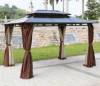 Picture of Wrought Iron Gazebo Canopy, Aluminium Sun Shelter for Balcony and Rooftop Garden