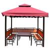 Picture of Large Four-Leg Roman Canopy Gazebo for Events, Advertising and Market Stalls
