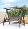 Picture of Outdoor Swing Chair for Adults, Double Hanging Chair for Garden and Balcony, Wrought Iron and Cast Aluminium, Solar