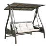 Picture of Outdoor Swing Chair for Adults, Double Hanging Chair for Garden and Balcony, Wrought Iron and Cast Aluminium, Solar