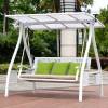 Picture of Outdoor Swing Chair for Adults, Double Hanging Chair for Garden and Balcony, Wrought Iron and Cast Aluminium, Solar