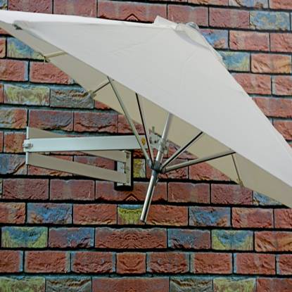 Picture of Wall Mounted Folding Sun Umbrella, Retractable Rotating Outdoor Patio and Balcony Shade