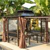 Picture of Outdoor Pergola Leisure Gazebo for Villa Garden, Terrace and Rooftop, Rain Shelter