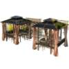 Picture of Outdoor Pergola Leisure Gazebo for Villa Garden, Terrace and Rooftop, Rain Shelter