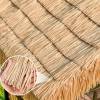 Picture of Outdoor Solid Timber Thatched Gazebo, Cabin Style Four-Post Landscape Pavilion for Garden