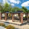 Picture of Outdoor Pergola Leisure Gazebo for Villa Garden, Terrace and Rooftop, Rain Shelter