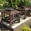 Picture of Outdoor Pergola Leisure Gazebo for Villa Garden, Terrace and Rooftop, Rain Shelter