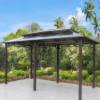 Picture of Chinese Style Aluminium Outdoor Gazebo, Villa Garden Rooftop Terrace Sun and Rain Shelter