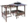 Picture of Pergola Sun Shelter for Villa Garden, Terrace and Rooftop, Outdoor Leisure Gazebo