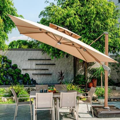 Picture of Commercial Large Outdoor Roman Umbrella Canopy for Garden, Beach and Market Stalls