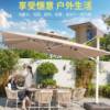 Picture of Commercial Large Outdoor Roman Umbrella Canopy for Garden, Beach and Market Stalls