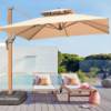Picture of Commercial Large Outdoor Roman Umbrella Canopy for Garden, Beach and Market Stalls