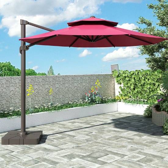 Picture of Large Outdoor Roman Umbrella Canopy for Gardens, Terraces and Market Stalls