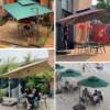 Picture of Large Outdoor Roman Umbrella Canopy for Gardens, Terraces and Market Stalls