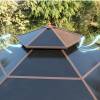 Picture of New Chinese Style Hexagonal Garden Gazebo, Rain and Sun Protection, for Villa Terraces
