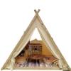 Picture of Triangle Tent for Outdoor Camping, Scenic Spots, Rooftop Dining and BBQ Terraces