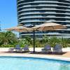 Picture of Large Double-Top Roman Outdoor Umbrella for Patio, Garden, Security Booth and Property Shade