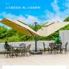 Picture of Large Double-Top Roman Outdoor Umbrella for Patio, Garden, Security Booth and Property Shade