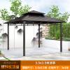 Picture of Outdoor Galvanised Metal Four-Post Gazebo, Waterproof Garden Pavilion for Villas and Resorts