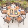 Picture of European Style Cast Aluminium Outdoor Table and Chair Set for Balcony and Garden