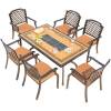 Picture of European Style Cast Aluminium Outdoor Table and Chair Set for Balcony and Garden