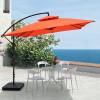 Picture of Outdoor Banana Cantilever Umbrella, Large Patio and Beach Sun Umbrella for Market Stalls