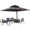 Picture of Outdoor Garden Gazebo, Sun Shade Canopy for Villa Terrace and Rooftop, Simple Wrought Iron Pavilion