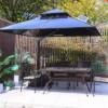Picture of Outdoor Garden Gazebo, Sun Shade Canopy for Villa Terrace and Rooftop, Simple Wrought Iron Pavilion