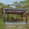 Picture of Motorised Louvre Roof Aluminium Pergola, Modern Smart Automatic, for Villa Gardens