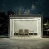 Picture of Electric Louvred Aluminium Gazebo, Four-Post Outdoor Pergola for Garden and Terrace