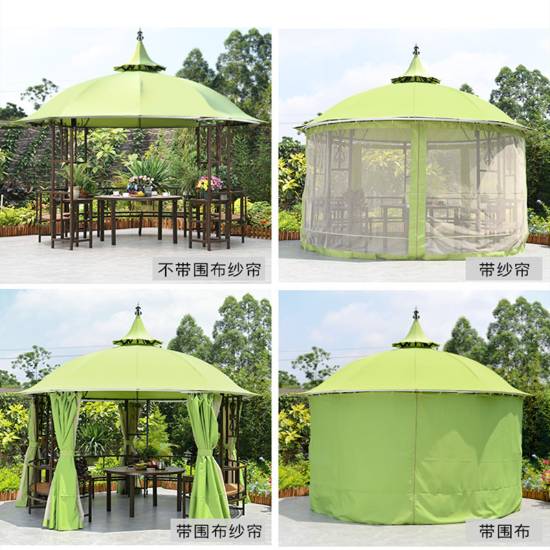 Picture of Outdoor Hexagonal Garden Gazebo Pavilion, Marquee Tent Style