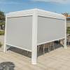 Picture of Electric Louvred Aluminium Gazebo, Four-Post Outdoor Pergola for Garden and Terrace