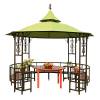 Picture of Outdoor Hexagonal Garden Gazebo Pavilion, Marquee Tent Style