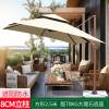 Picture of Sun Protection Roman Patio Umbrella, Large Outdoor Shade for Terrace, Garden and Balcony